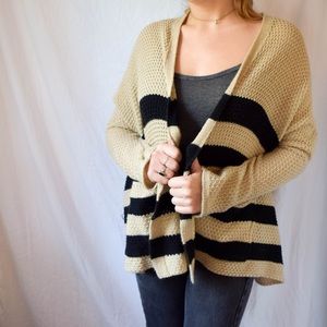 Urban Outfitters BDG Waffle Knit Striped Cardigan